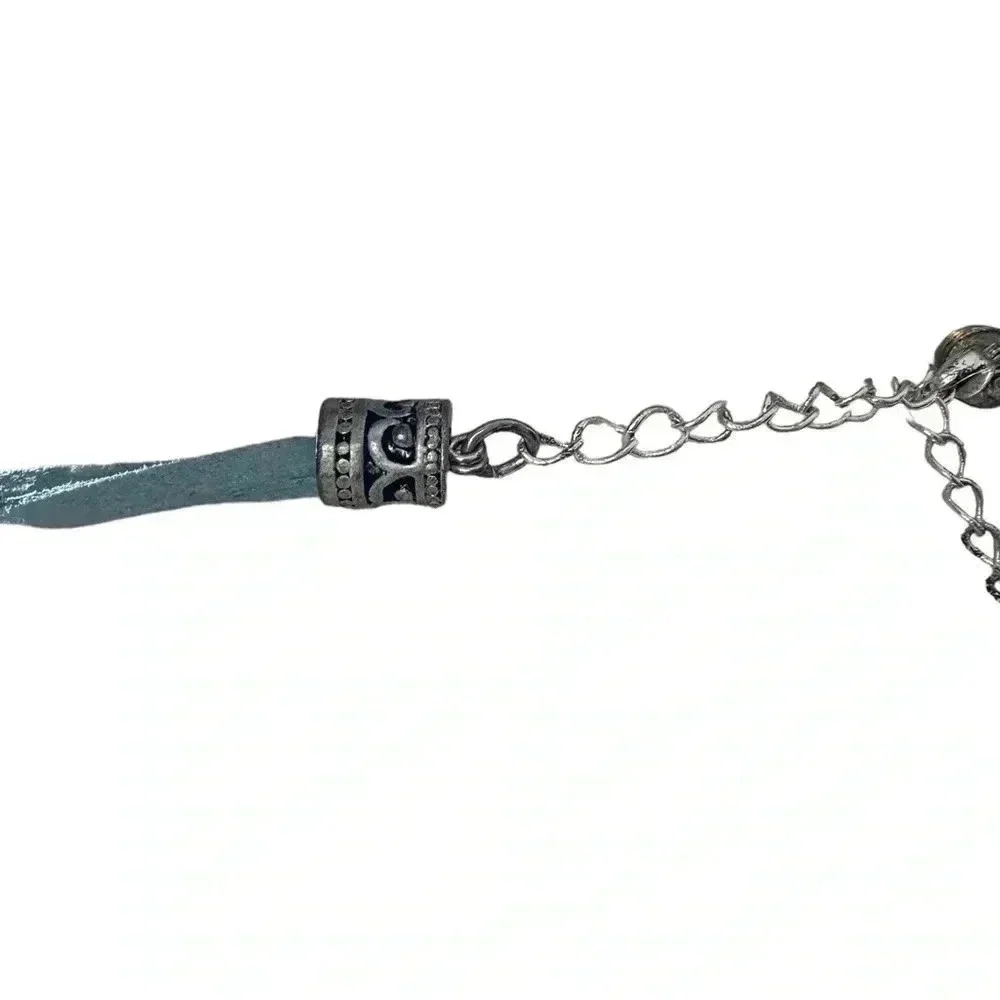 Silver turquoise charm necklace women’s jewelry